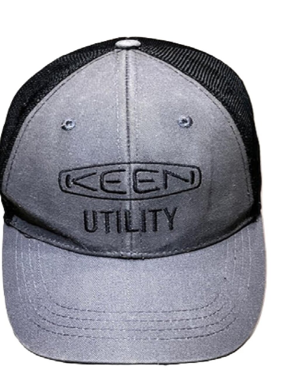 Keen Utility Snapback Trucker Hat - Black/Gray Adjustable 6-Panel Mesh Back BM1